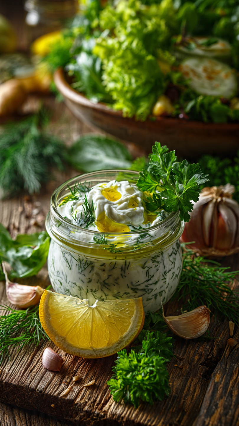 Creamy Yogurt Salad Dressing (Greek Yogurt Ranch Style)