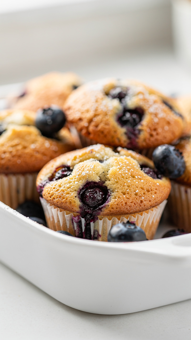 Cake Mix Blueberry Muffins