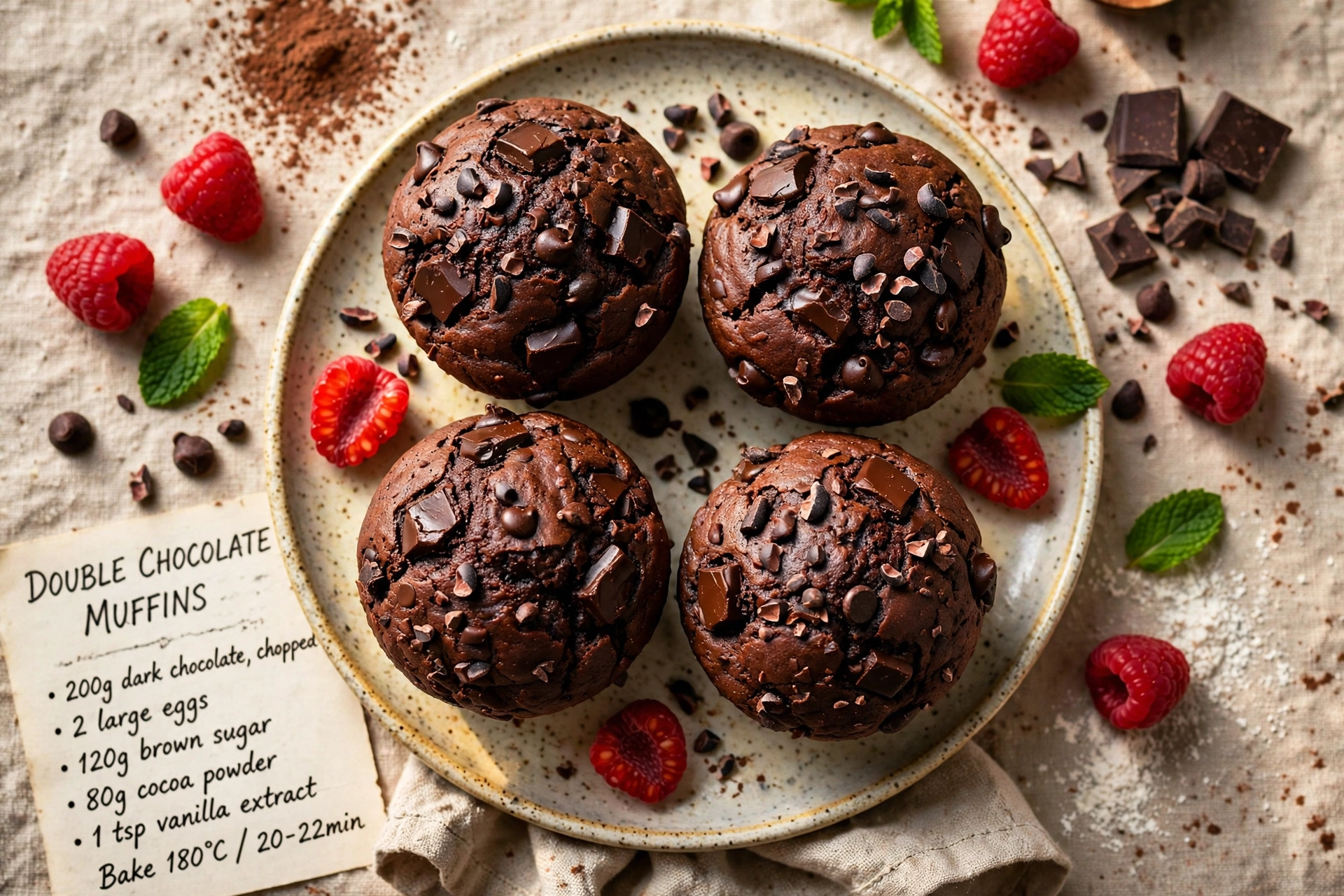 Double Chocolate Muffins